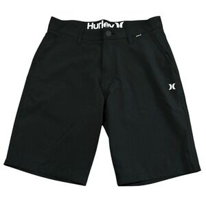 Hurley Shorts Mens 29 Black Hybrid Stretch Surf Casual Flat Front